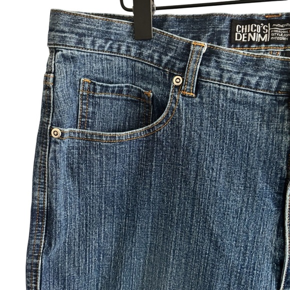 Chico’s Authentic Denim Cropped/Ankle Jeans Size 2.5 / U.S.14 Medium Wash Casual - Picture 5 of 14